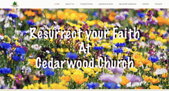 Desktop Screenshot of cedarwoodchurch.org